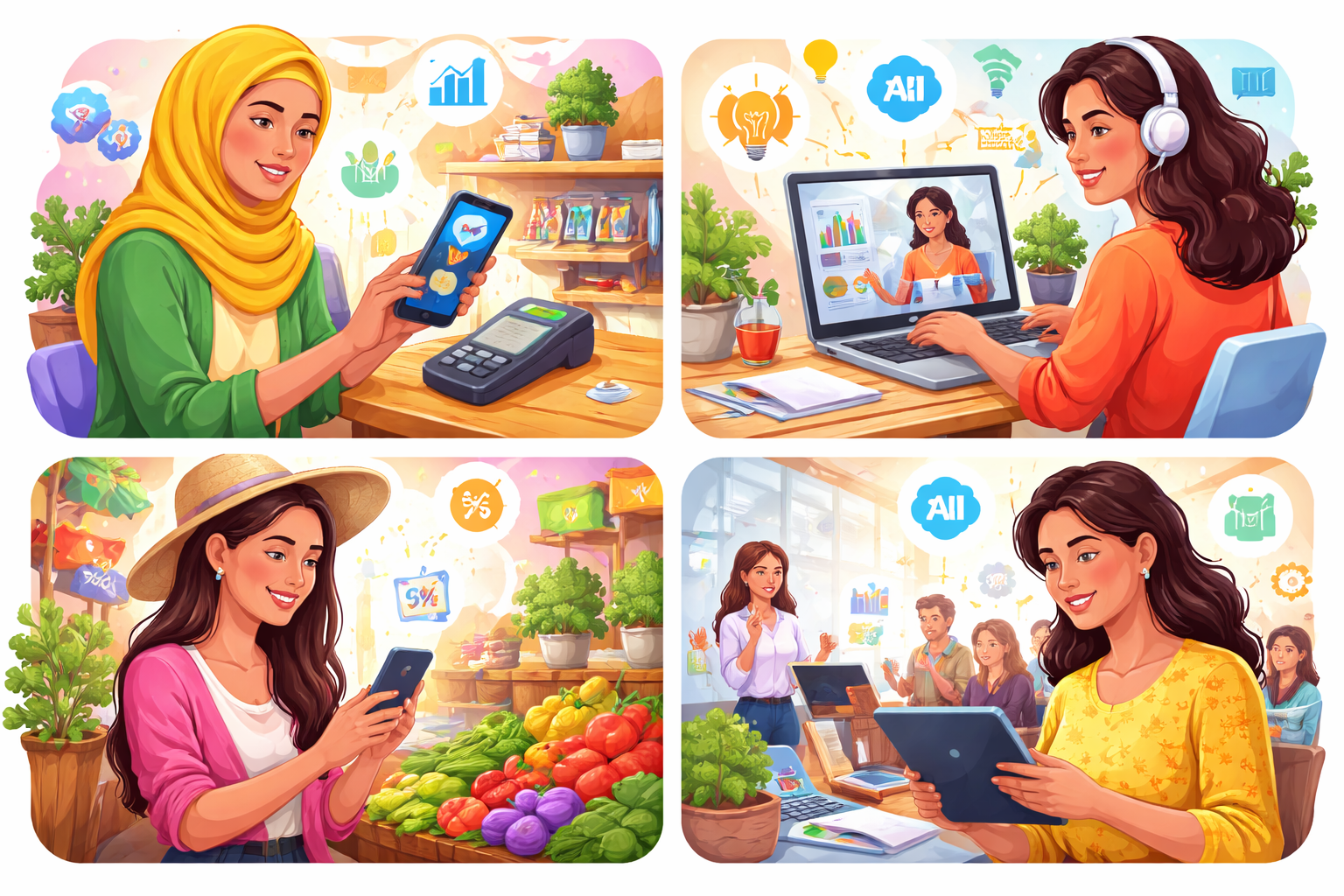 Four ways AI empowers women economically